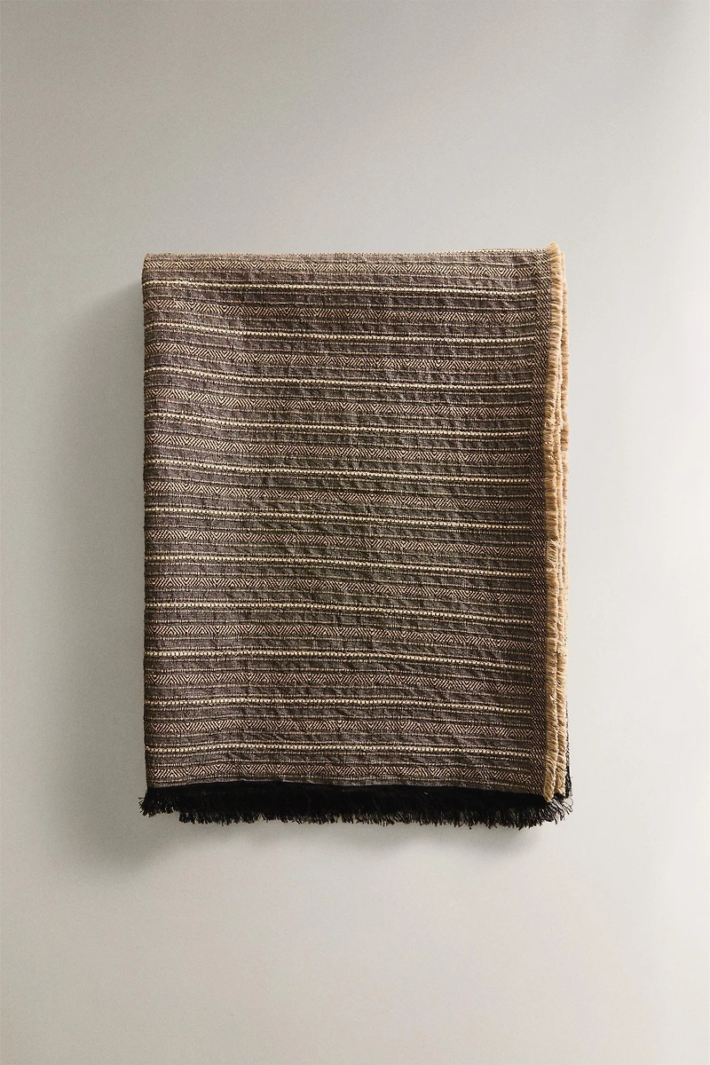 COUVERTURE COTON LIN