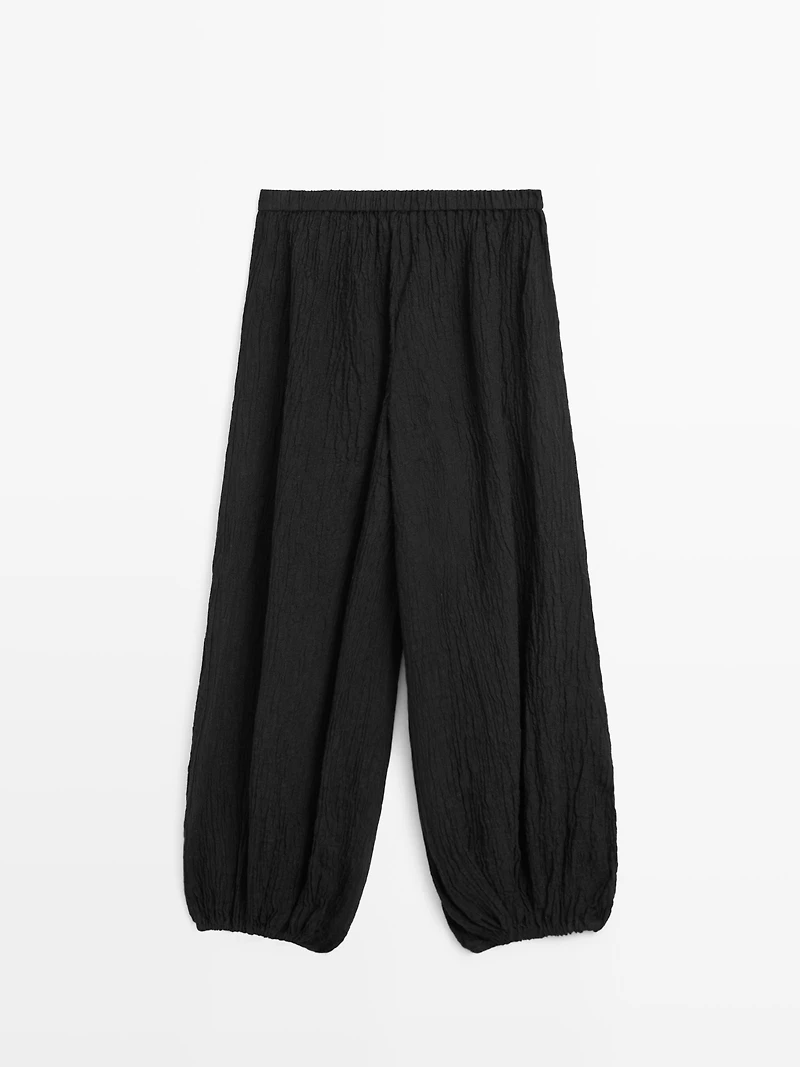 Linen sarouel trousers
