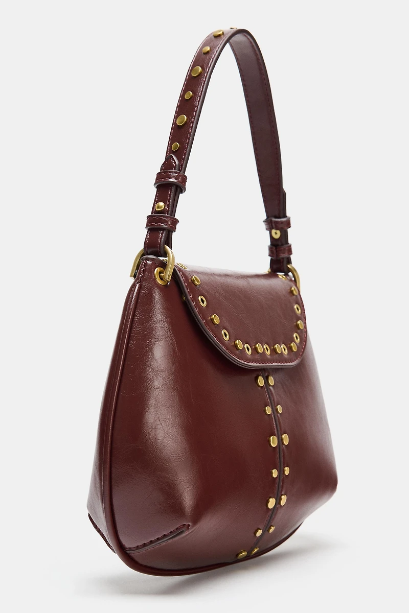 STUDDED SHOULDER BAG