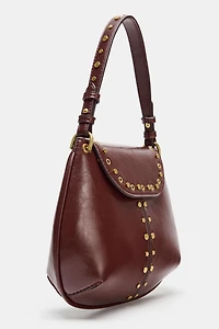 STUDDED SHOULDER BAG