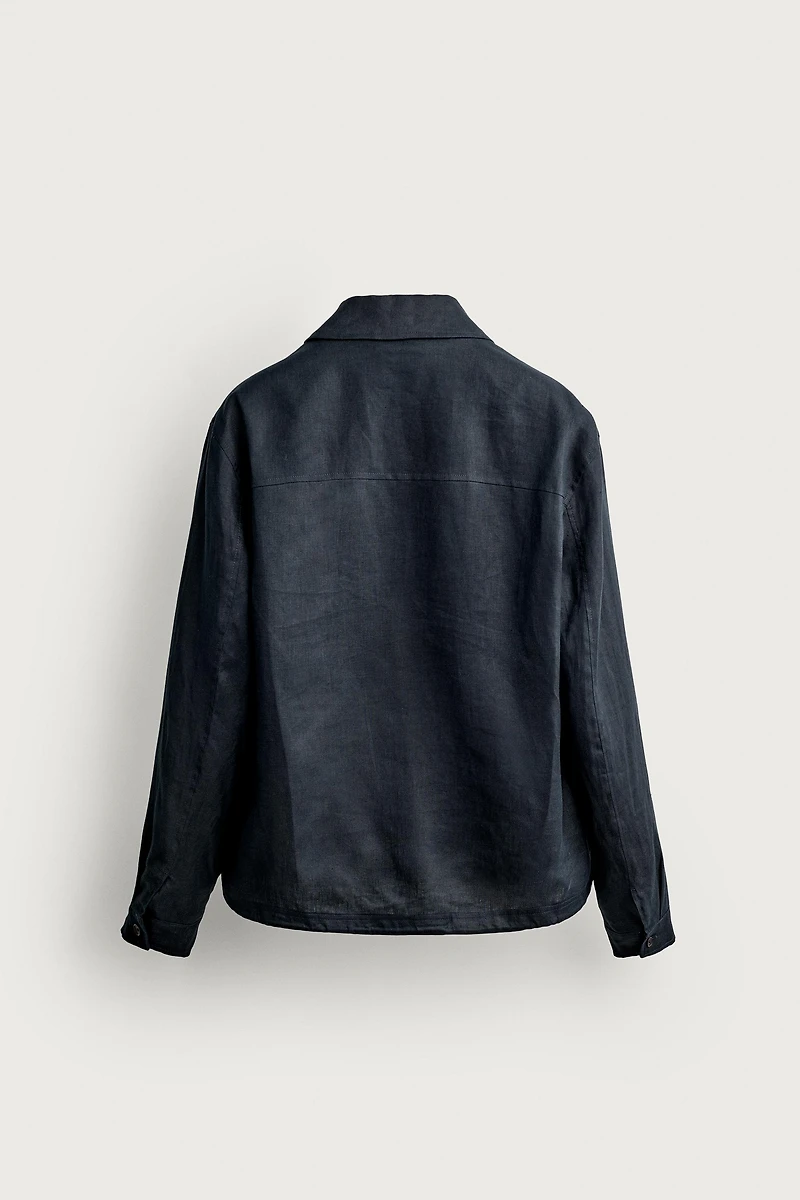 SURCHEMISE ZIPPÉE 100% LIN