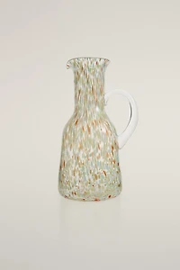 MULTICOLOR GLASS PITCHER