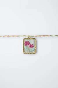 BEADED PENDANT NECKLACE