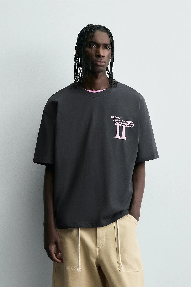 RUBBERIZED PRINT T-SHIRT