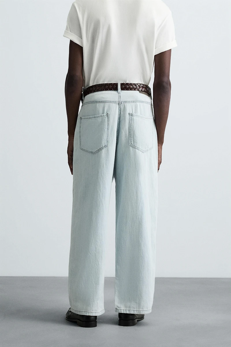 LIGHTWEIGHT LOOSE WIDE FIT JEANS