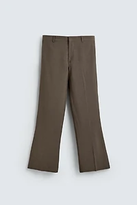PANTALON DE COSTUME FLARE FIT VISCOSE - LIN