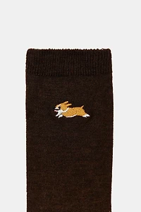 DOG EMBROIDERY SOCKS