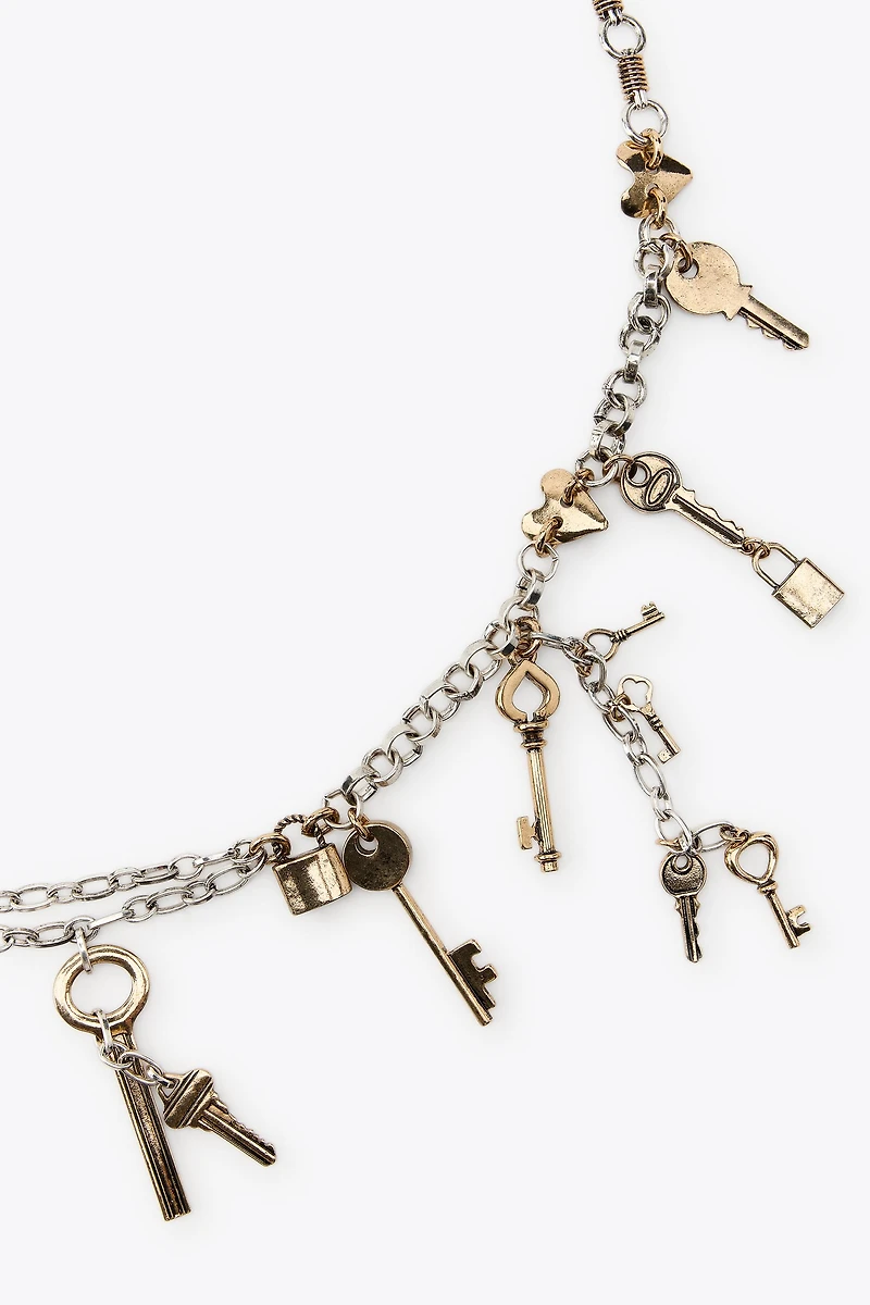 COMBINED METAL KEY BELT