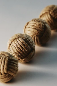 LOT DE BOUTONS MEUBLE MINI-NŒUD (LOT DE 4)