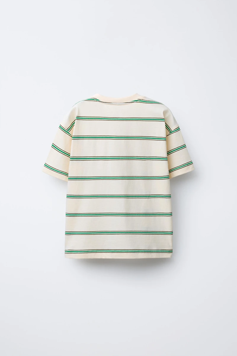 STRIPED PATCH T-SHIRT