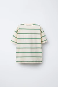 STRIPED PATCH T-SHIRT