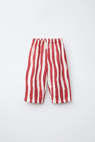 PANTALON À RAYURES VAGUES