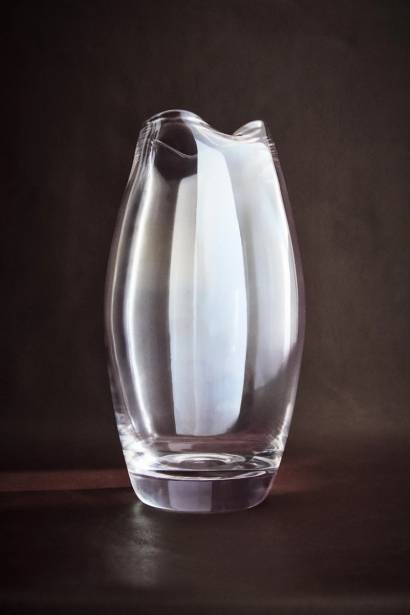 TALL VASE WITH IRREGULAR NECK
