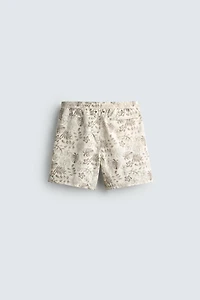 LONG FLORAL PRINT SWIM SHORTS