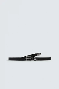 VINTAGE EFFECT LEATHER BELT