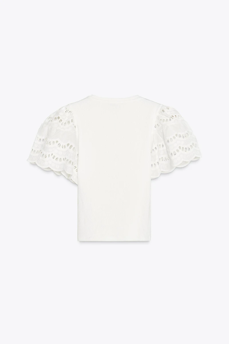 EMBROIDERED SLEEVE SHIRT