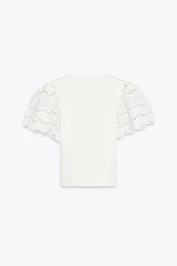 EMBROIDERED SLEEVE SHIRT