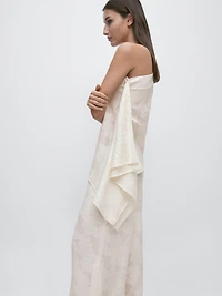 Top with asymmetric neckline