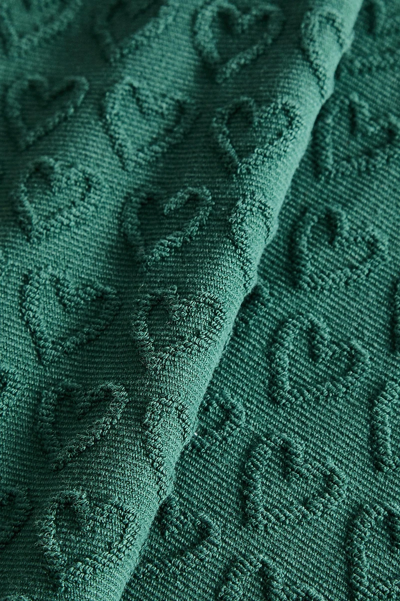 CHRISTMAS TERRYCLOTH COTTON KITCHEN TOWEL WITH HEARTS