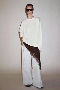 ROBE ASYMÉTRIQUE EN DENTELLE ZW COLLECTION