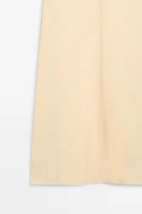 Flowing linen halter midi dress