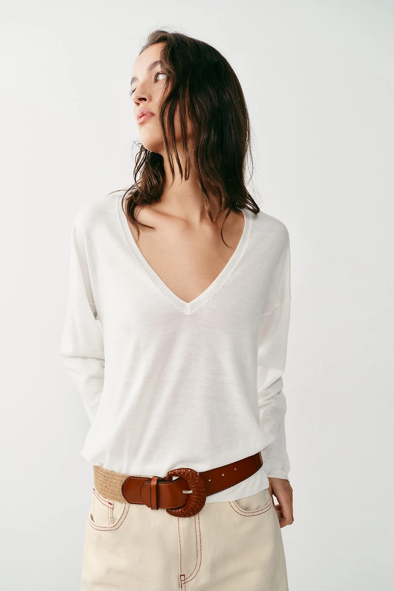 ELASTIC JUTE LEATHER BELT
