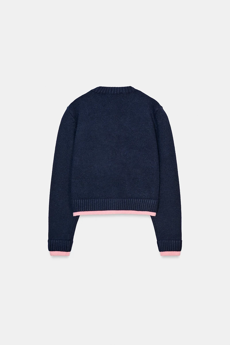 COMBINED KNIT CARDIGAN