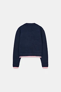 COMBINED KNIT CARDIGAN