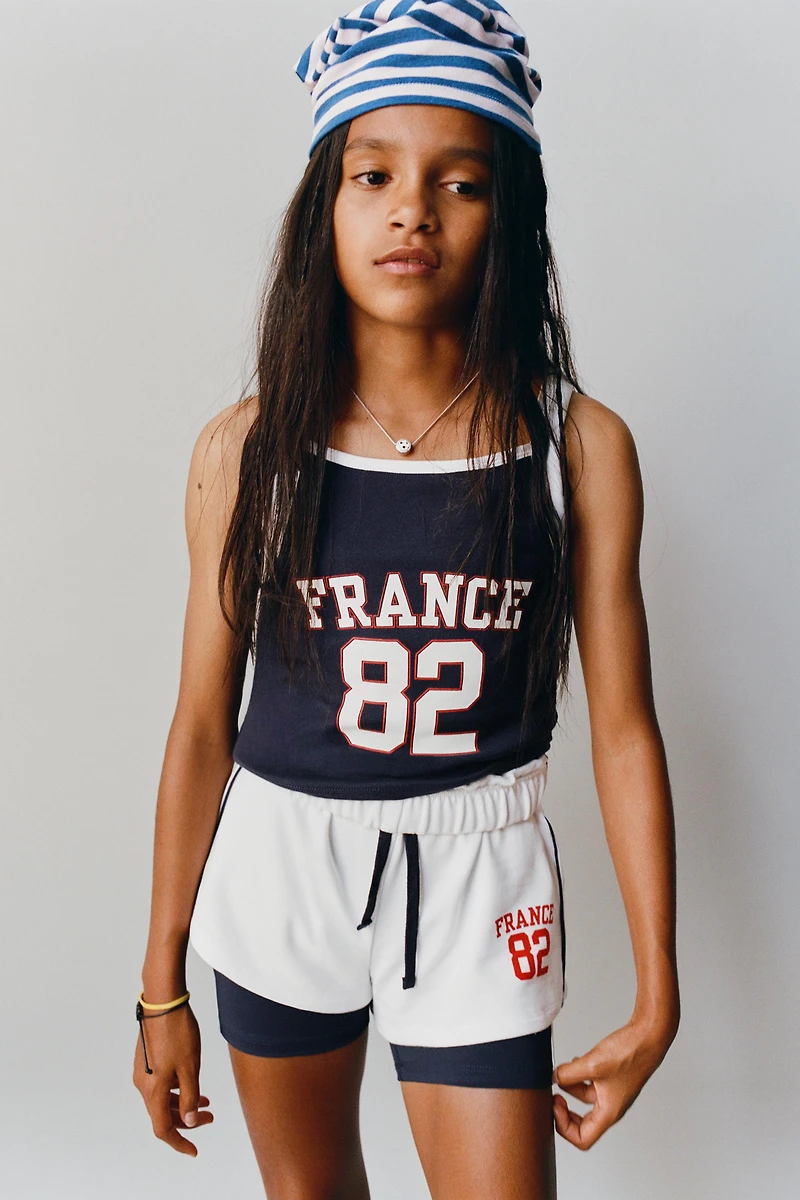 FRANCE PRINT SHORTS