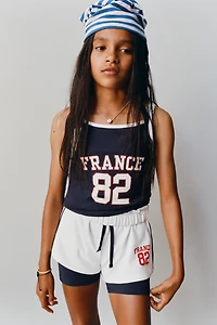 FRANCE PRINT SHORTS