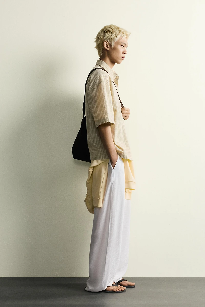 CHEMISE BOXY FIT À CARREAUX