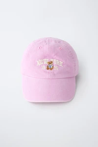 BEAR EMBROIDERY CAP