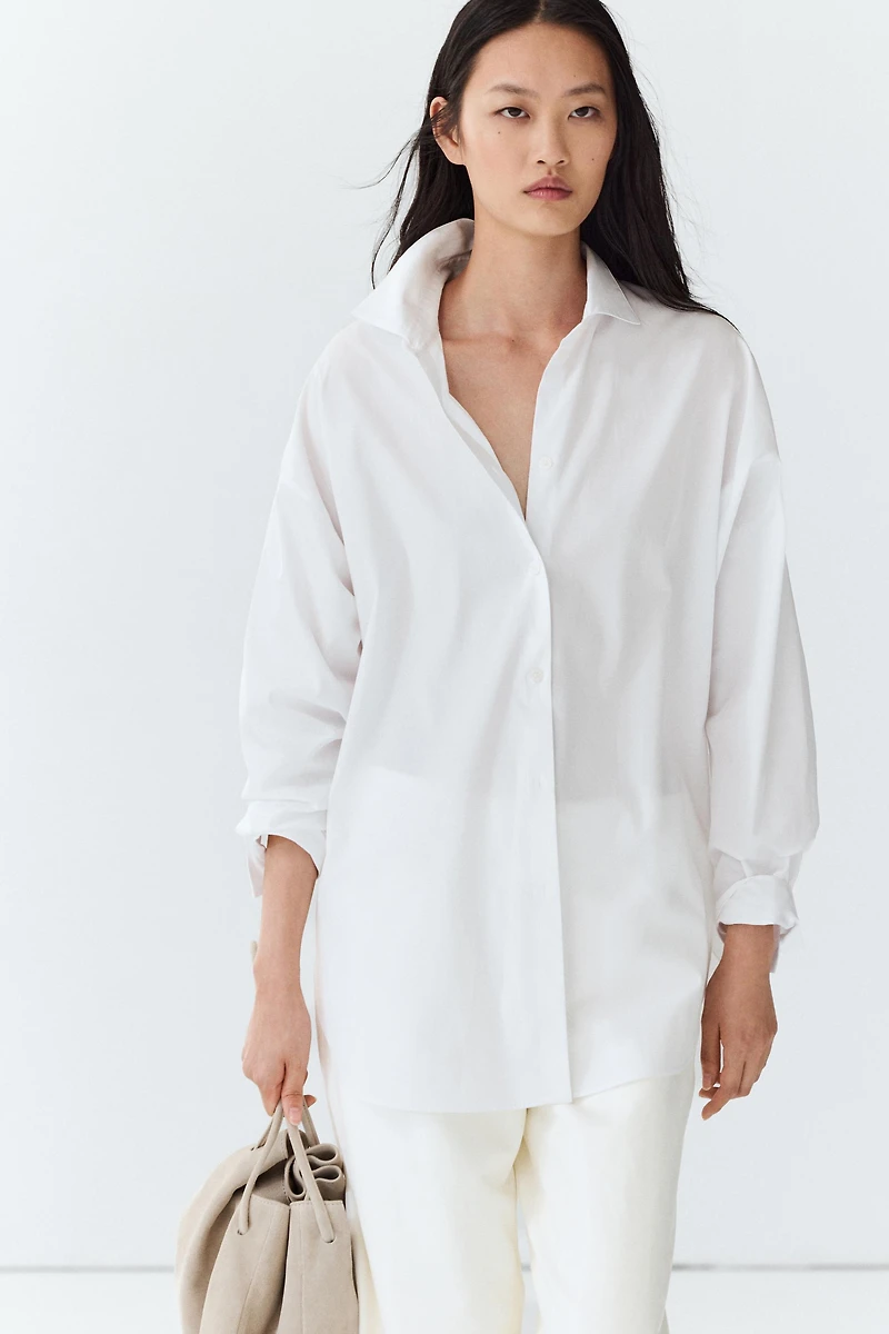 100% cotton poplin shirt