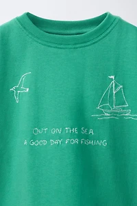 T-SHIRT À VOILIER BRODÉ