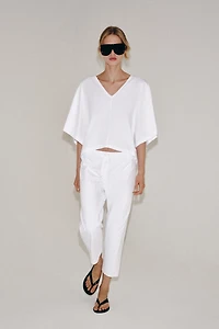 T-SHIRT CAPE EN COTON