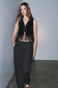 COMBINATION VELVET VEST ZW COLLECTION LIMITED EDITION