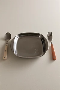 KIDS METAL RABBIT PLATE