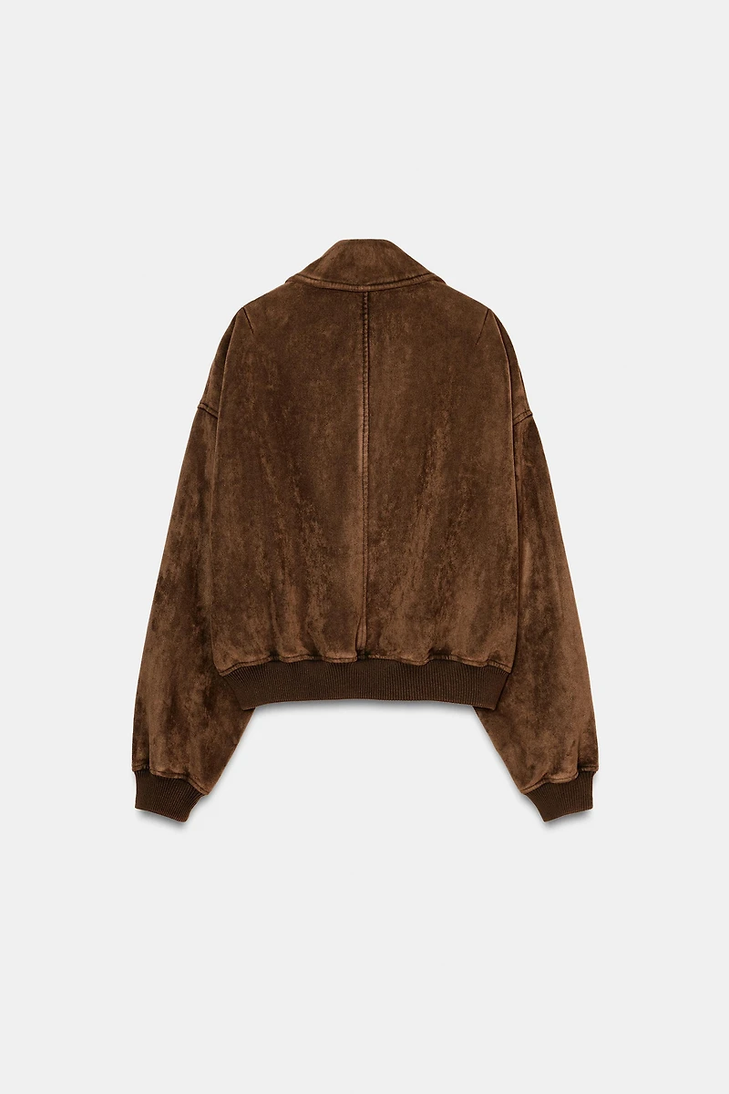 FAUX SUEDE JACKET