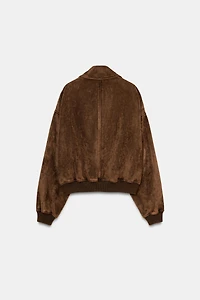 FAUX SUEDE JACKET