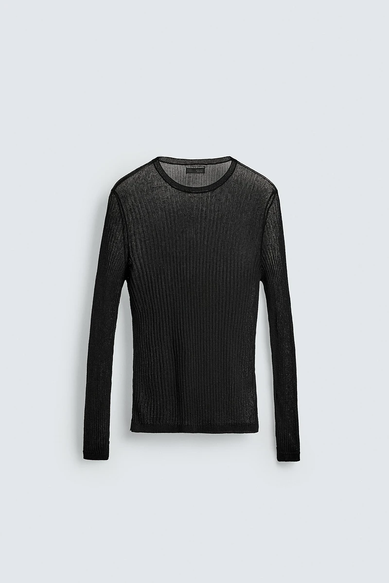 SEMI-SHEER SLIM FIT JUMPER