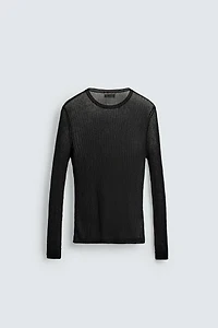 SEMI-SHEER SLIM FIT JUMPER