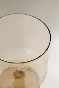 VERRE À PIED VERRE RECYCLABLE MARTELÉ