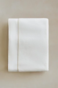 BATH TOWEL WITH PIQUÉ BAND