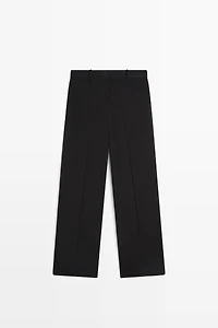 Flowing straight-leg pants