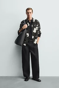 FLUID FLORAL PRINT SHIRT