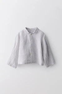 LIMITED EDITION 100% LINEN STRIPED SHIRT