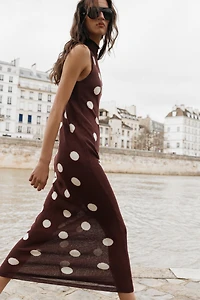 POLKA DOT KNIT DRESS