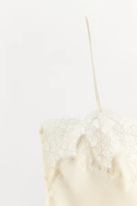 TOP STYLE LINGERIE SATINÉ DENTELLE