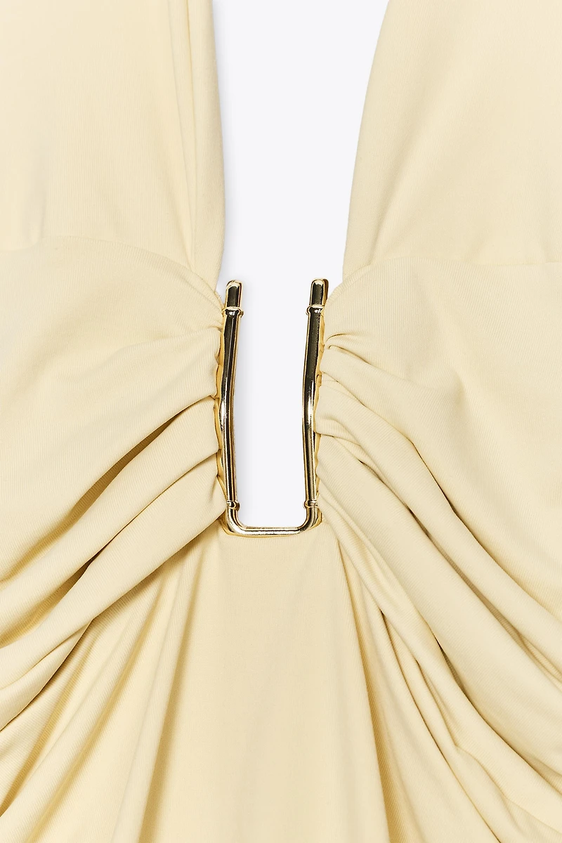 HALTER POLYAMIDE DRESS