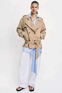 BELTED TRENCH JACKET